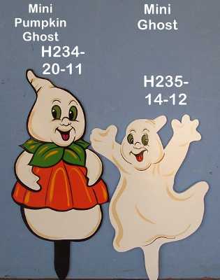 H234Mini Pumpkin Ghost (Pictured on Left)